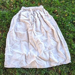 Linen Midi Skirt